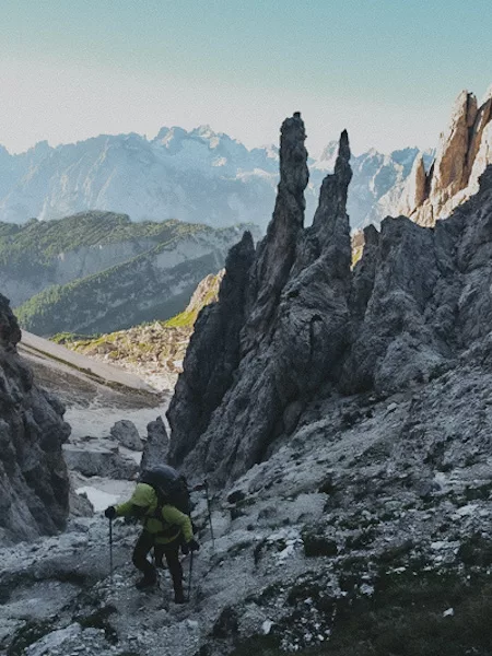 Trek de 7 jours les Dolomites en Italie : conseils, itinéraires, recommandations et photos pour réaliser un trek dans les Dolomites en Italie. Forcella della Neve