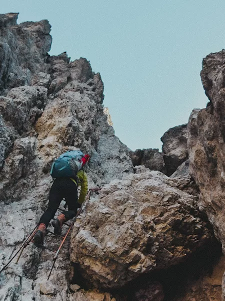 Trek de 7 jours les Dolomites en Italie : conseils, itinéraires, recommandations et photos pour réaliser un trek dans les Dolomites en Italie.Forcella del Diavolo