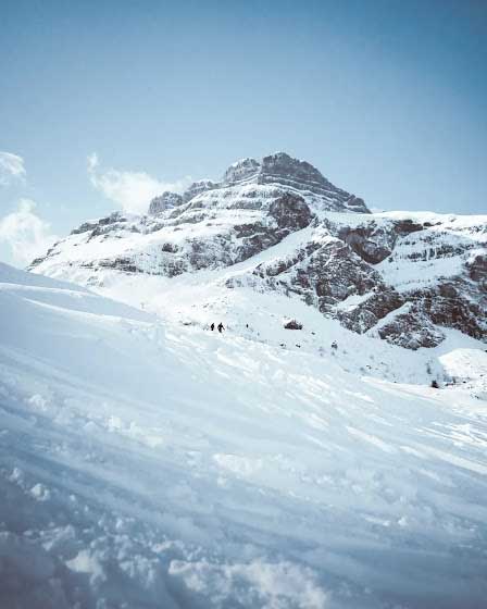 randonnée au refuge de Mayères hiver ski de rando raquettes à neige Sallanches, Haute Savoie
