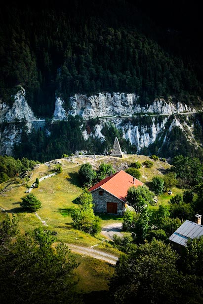 Les forts de l'Esseillon à Aussois, randonnée en Maurienne, vallée de l'Arc, Savoie.