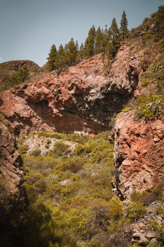 Escalade sportive en couenne à Tenerife : falaise de El Rio