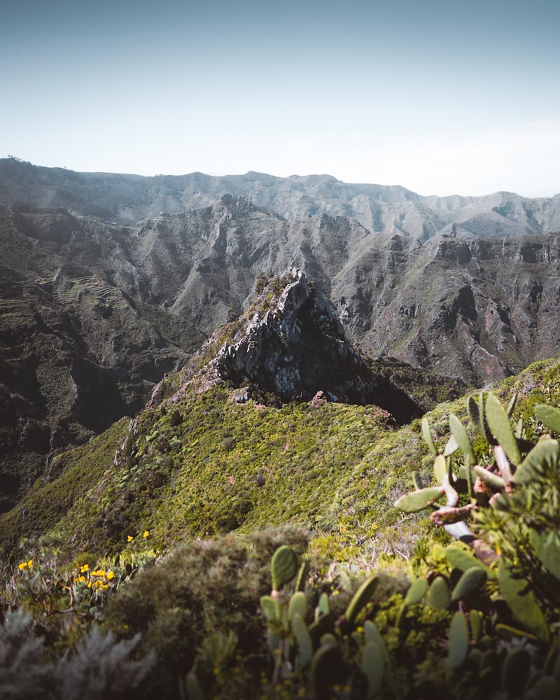 Trek de 3 jours dans le massif d'Anaga à Tenerife.