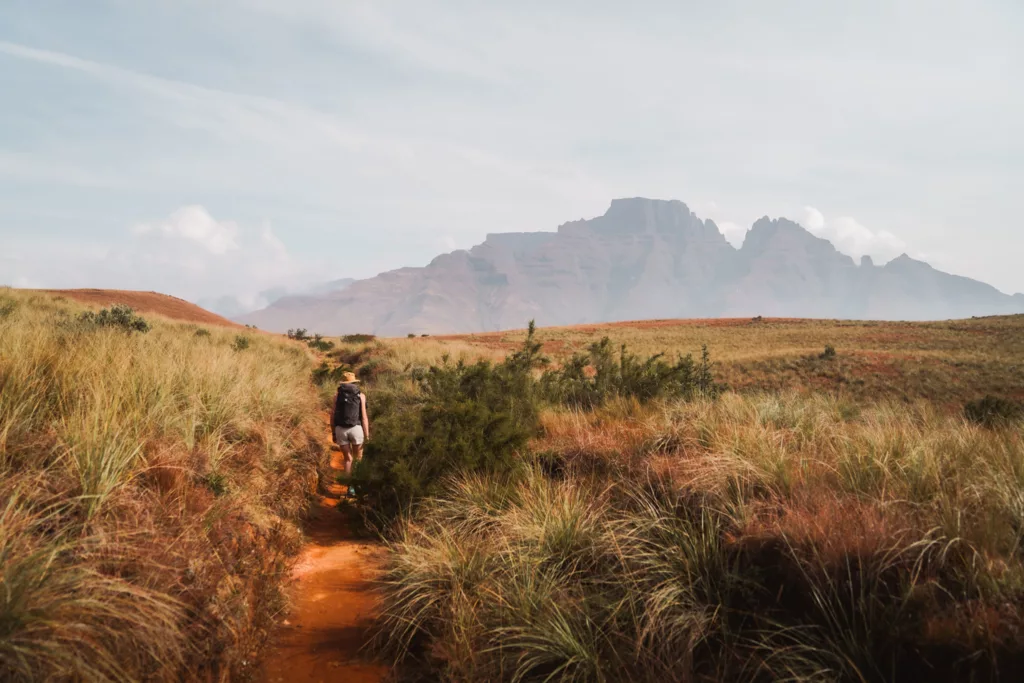 Randonnée Blindmans Corner dans le massif du Drakensberg KwaZula-Natal en Afrique du Sud. Itinéraire, photo et recommandations pour un voyage en Afrique du Sud.