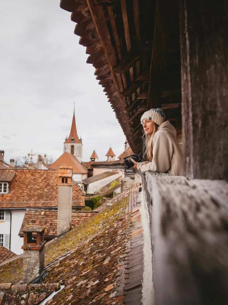 Visite de la cité médiévale de Morat dans le canton de Fribourg en Suisse. 