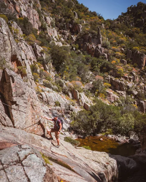 Randonnée du Canyon Rio Oridda en Sardaigne. Itinéraire, recommandations, conseils et photos de voyage et randonnée en Sardaigne en Italie.