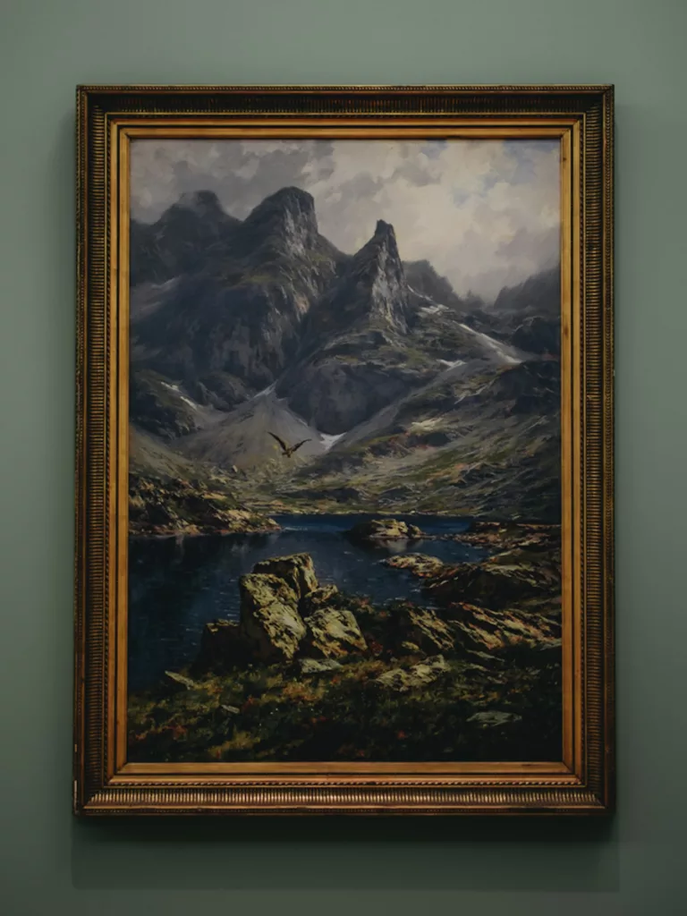 Musée de Grenoble, peinture des lacs Roberts à Belledonne.