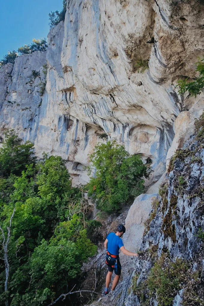 Via Ferrata au Salève Revaclier à saint Julien en genevois proche de Genève.