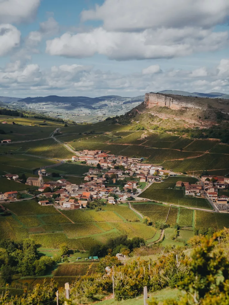 Vue sur le village du Cerdon