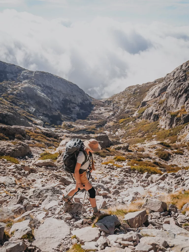 Monte après le refuge de Manganu.