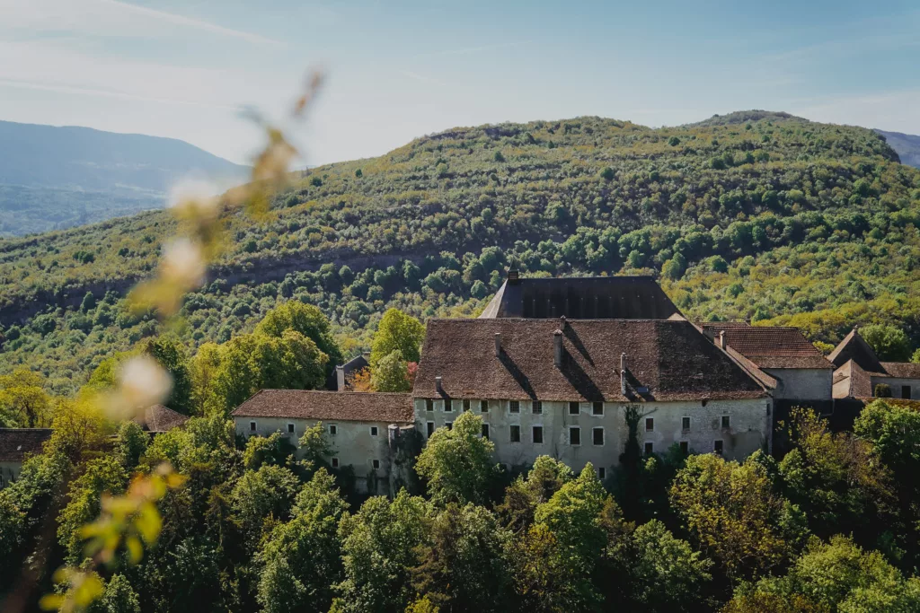 Chartreuse de Pierre-Châtel dans les gorges de la Balme à proximité de Chambéry dans le Bugey (Ain).