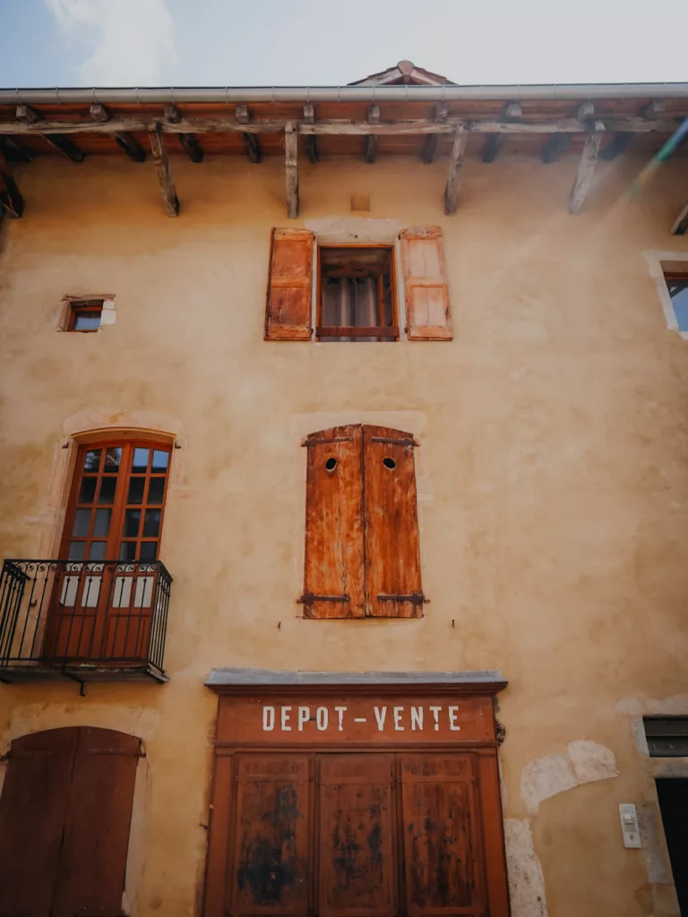Maison médiéval à Crémieu en Isère.
