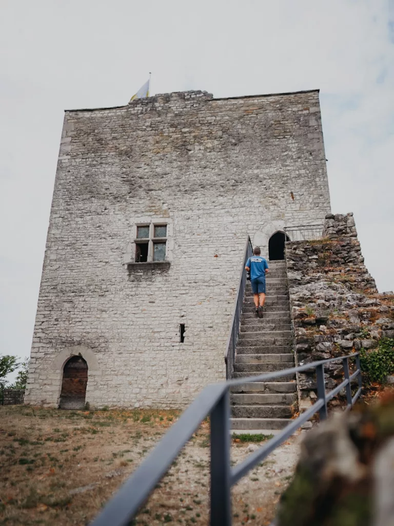 Morestel la cite des peintres, visite de villages médiévaux en Isère. La tour médiévale.