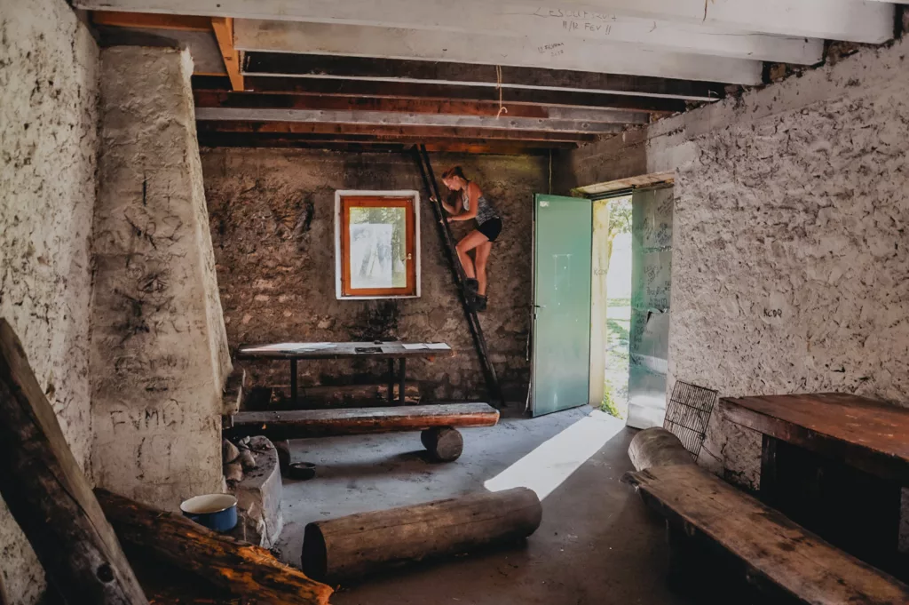 Cabane du Jardin de la Tanaz dans le Vercors proche de Villard de Lans et du vallon de la Fauge.