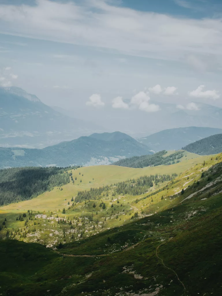 Les paysages de Belledonne en Isère proche de Grenoble.