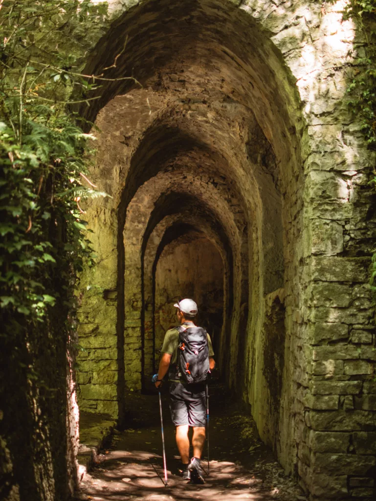 Passage curieux lors de notre randonnée au départ de sassenage à proximité de Grenoble