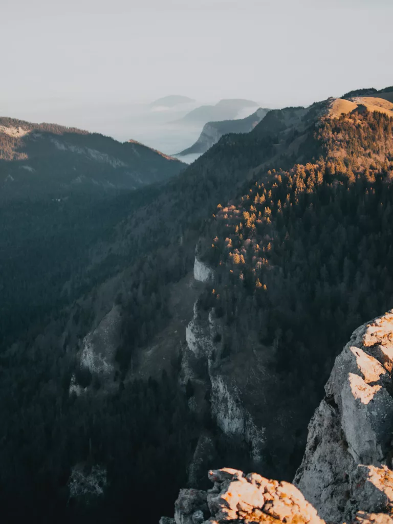 Randonnée au Charmant som, vue vers l'intérieur de la chartreuse
