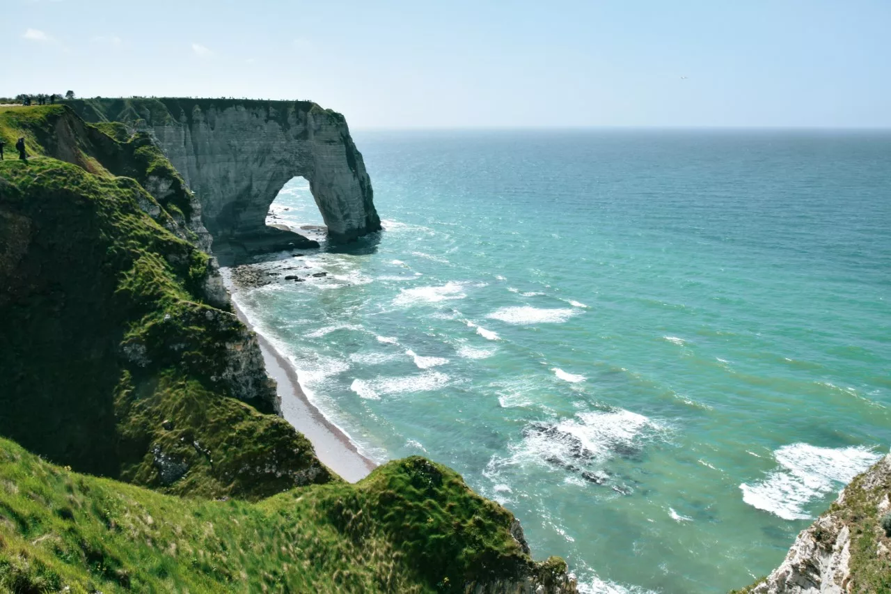 Randonnée à Étretat en Seine-Maritime (Normandie).