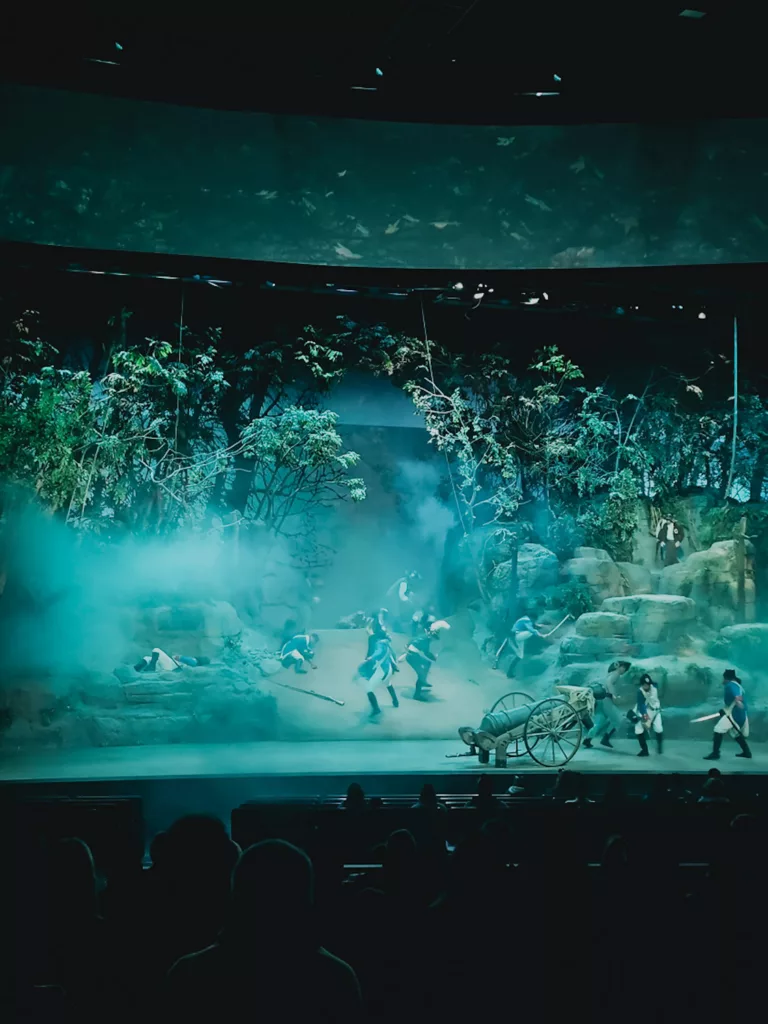 Le Dernier Panache, spectacle au parc d'attraction du Puy du Fou situé en Vendée.