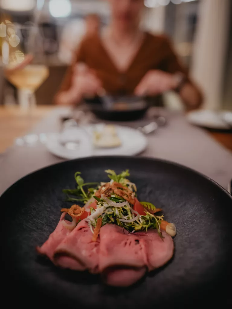 Randonnée en Suisse à Sörenberg depuis l'hôtel Rischli, repas au restaurant de l'hotel.