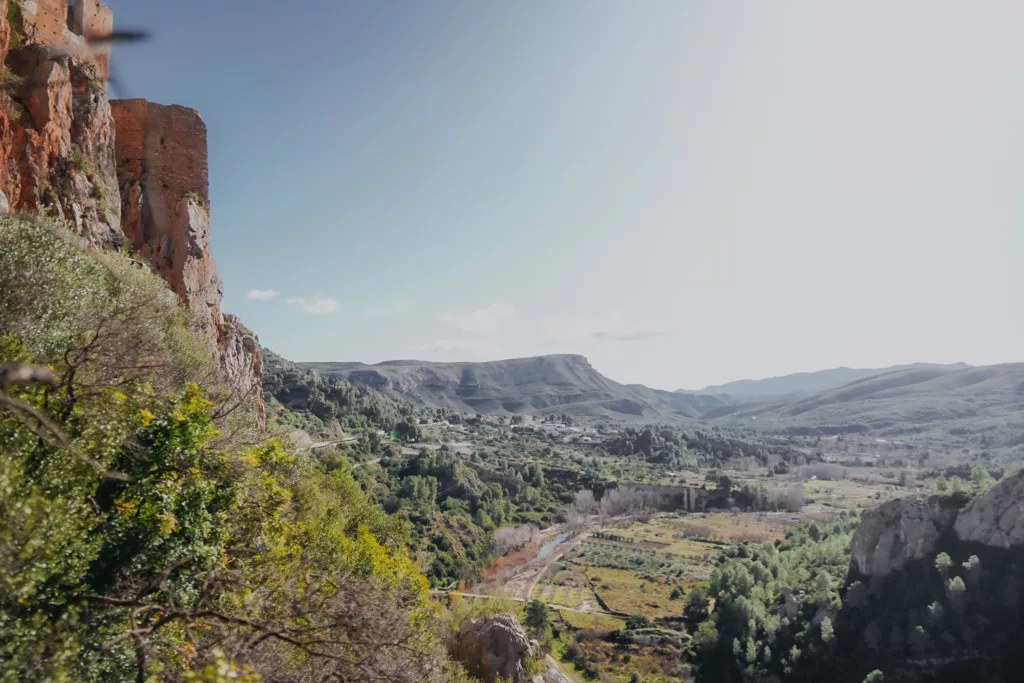 Vallée de Chulilla vue depuis le secteur de la Peneta (escalade)