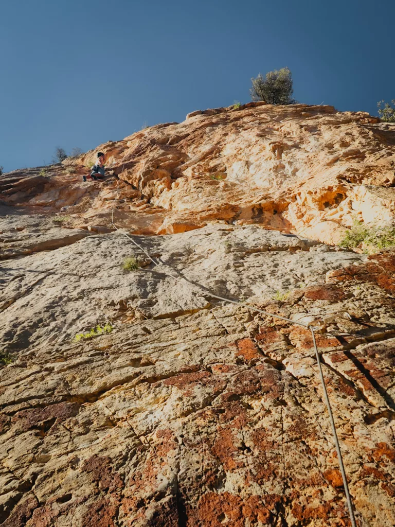 Secteur Los Albercones à El Chorro, escalade dans le sud de l'Espagne en Andalousie.