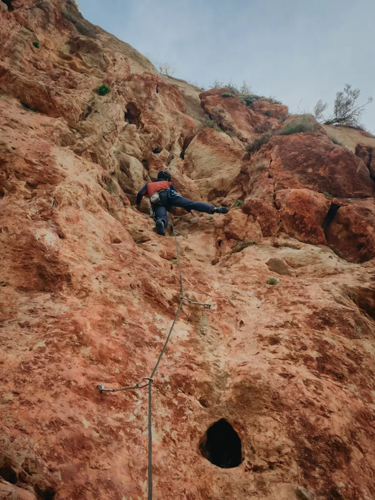 Escalade en espagne, Galeria de la hormiga, dans le 6a+