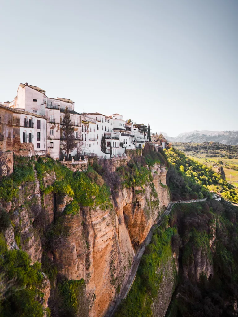 Points de vue de Ronda (Andalousie) : vue sur les gorges Tajo de Ronda.