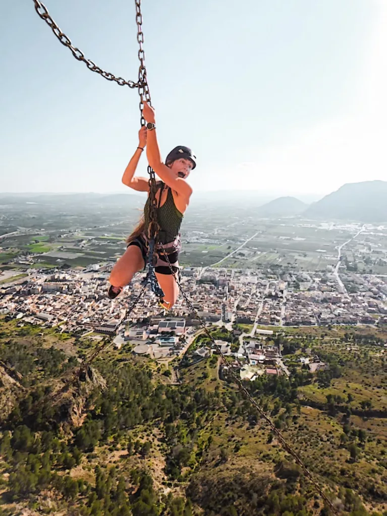 Via Ferrata de Redovan en Espagne entre Murcie et Alicante (province de Valence).