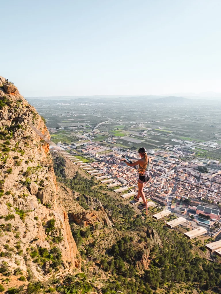 Via Ferrata de Redovan en Espagne entre Murcie et Alicante (province de Valence).