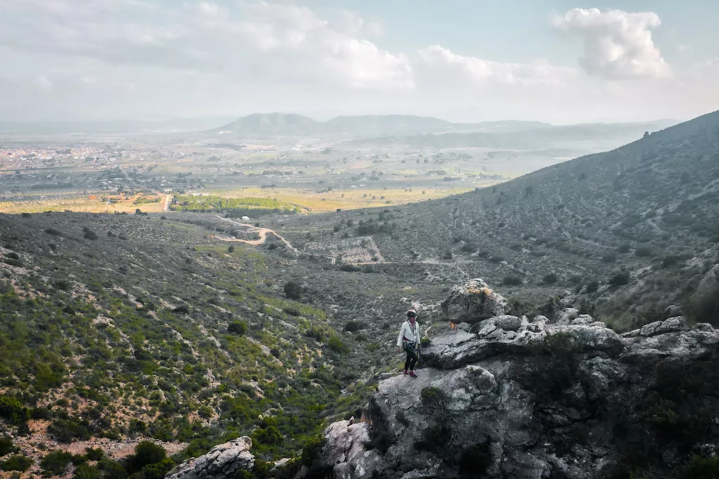 Via Ferrata Sierra Oliva à Caudete en Espagne. Niveau K6 (extrêmement difficile).