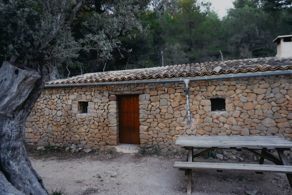 Refuge sur le GR221 à Majorque.