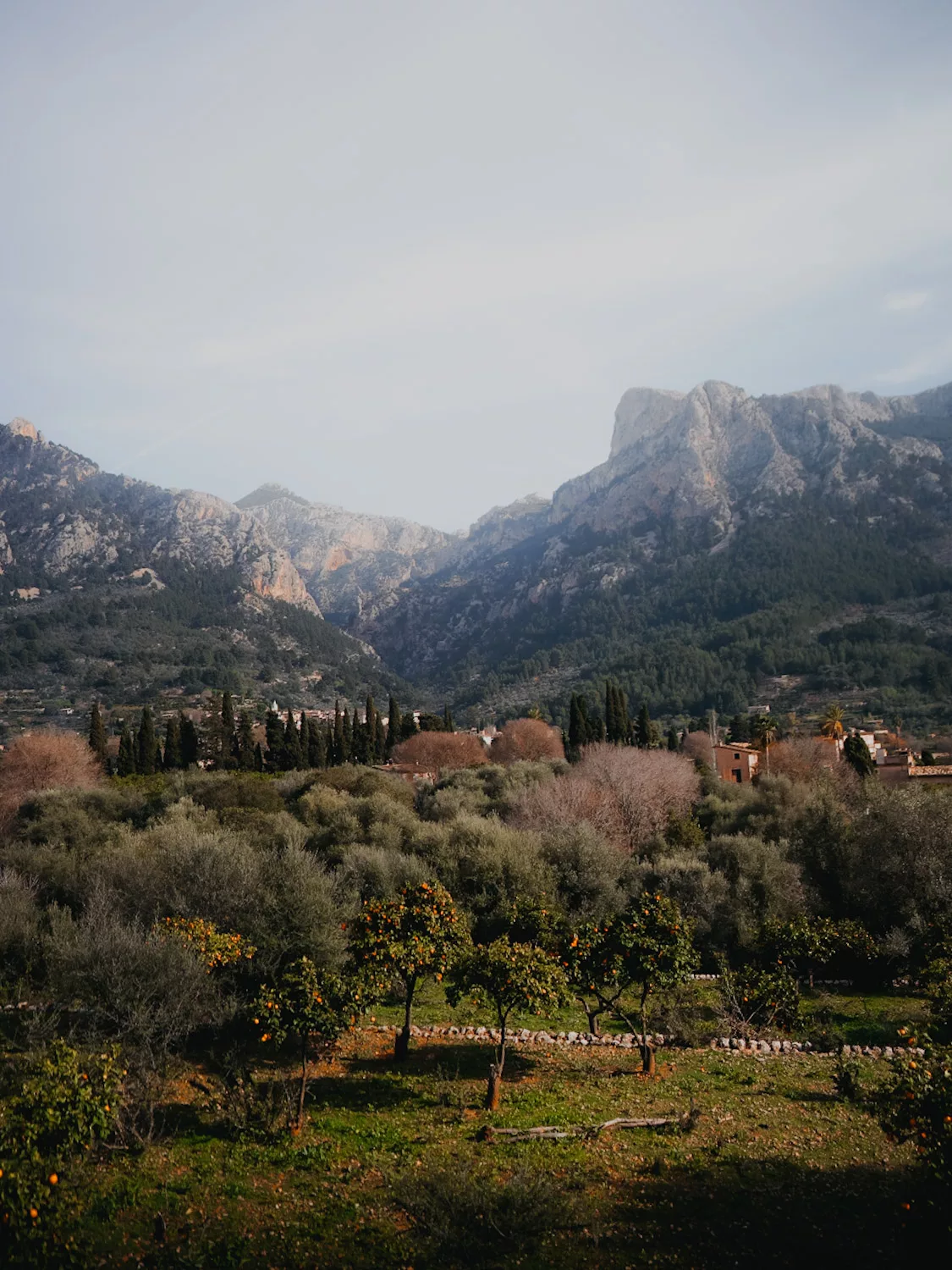 Paysages méditerannéen de Majorque lors du GR221 sur les îles baléares.