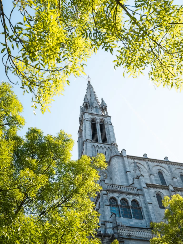 Sanctuaire de Lourdes, visite du sanctuaire et des basiliques au printemps ; Visite culturelle et historique.