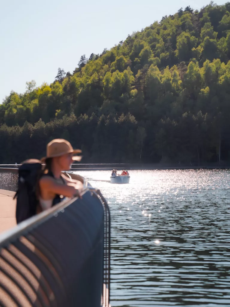 Depuis la passerelle de Mijnterrils dans le parc naturel de la Haute Campine (Hoge Kempen)