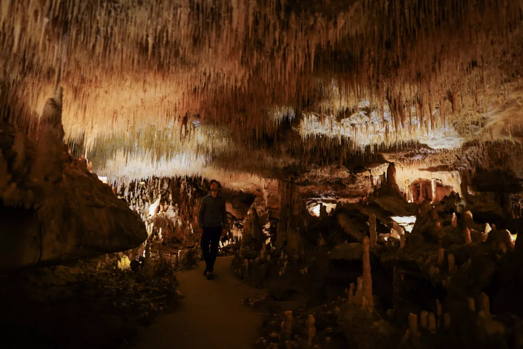 Grottes de Cougnac à Gourdon dans le Lot. Découverte des grottes et des peintures préhistoriques.