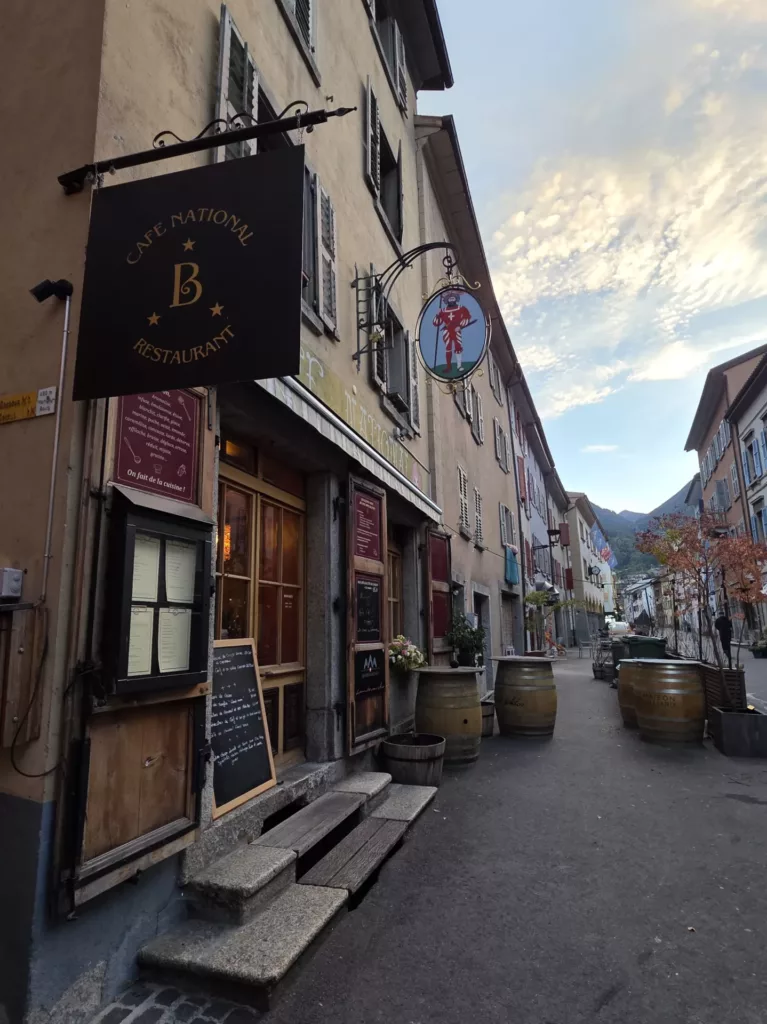 Restaurant Café National à Martigny